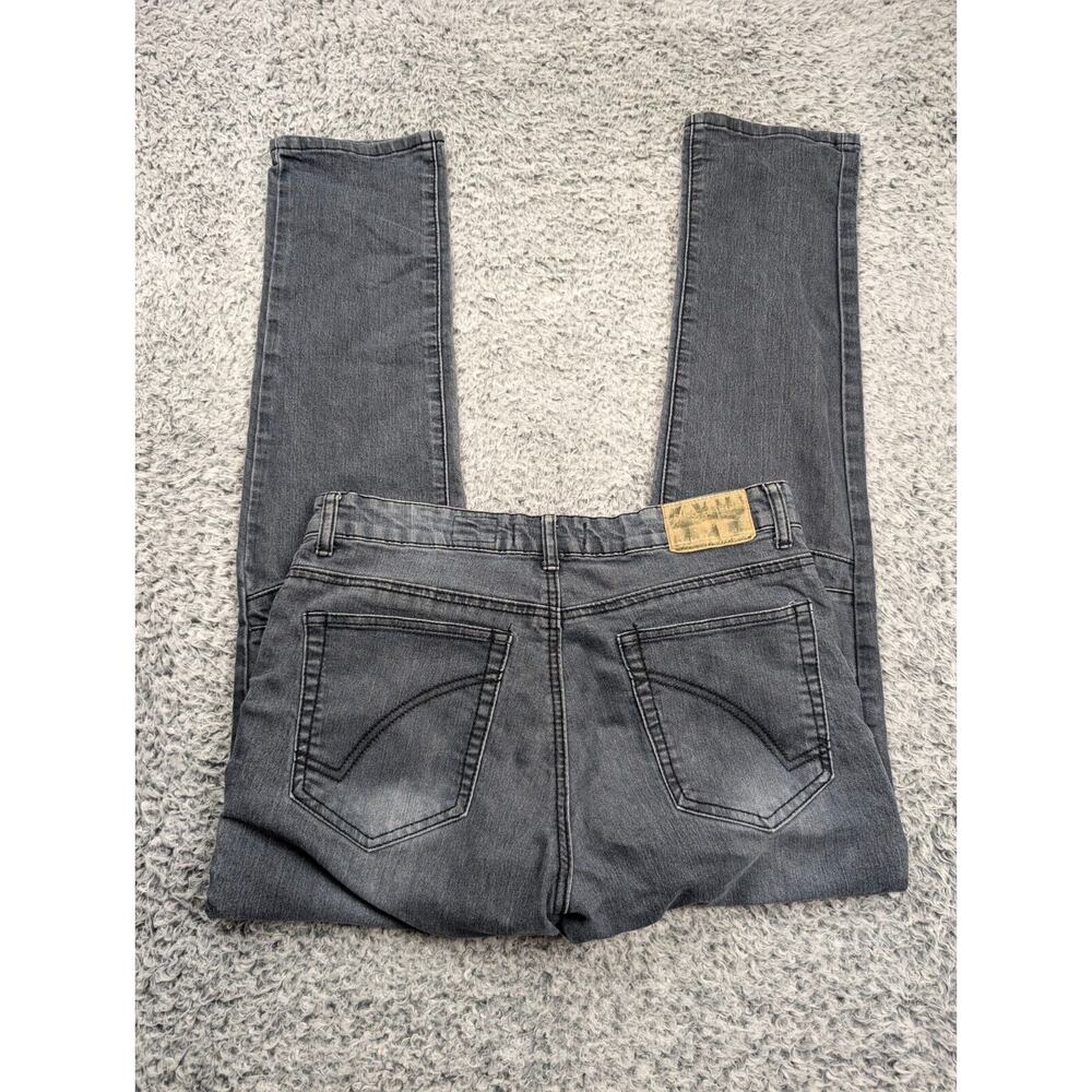 Ring Of Fire Jeans Mens 34x32 Blue Denim Slim Straight Cargo Distressed Stretch